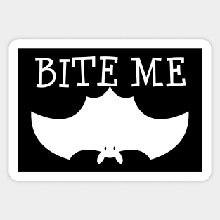 Fun Bite Me Bat Cute Design Sticker